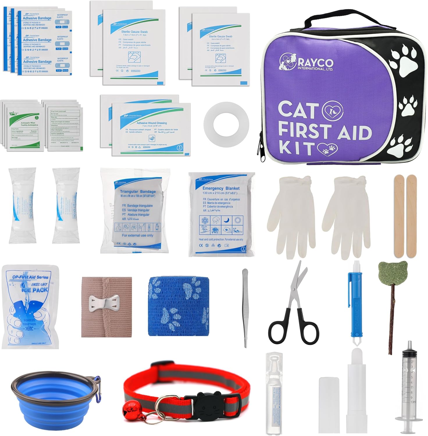 Förstahjälpen-kit för katter och kattungar