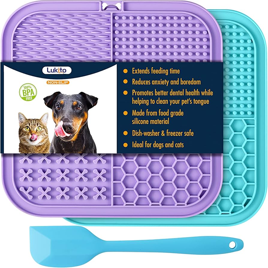 LUKITO 2-Pack Lick Mats