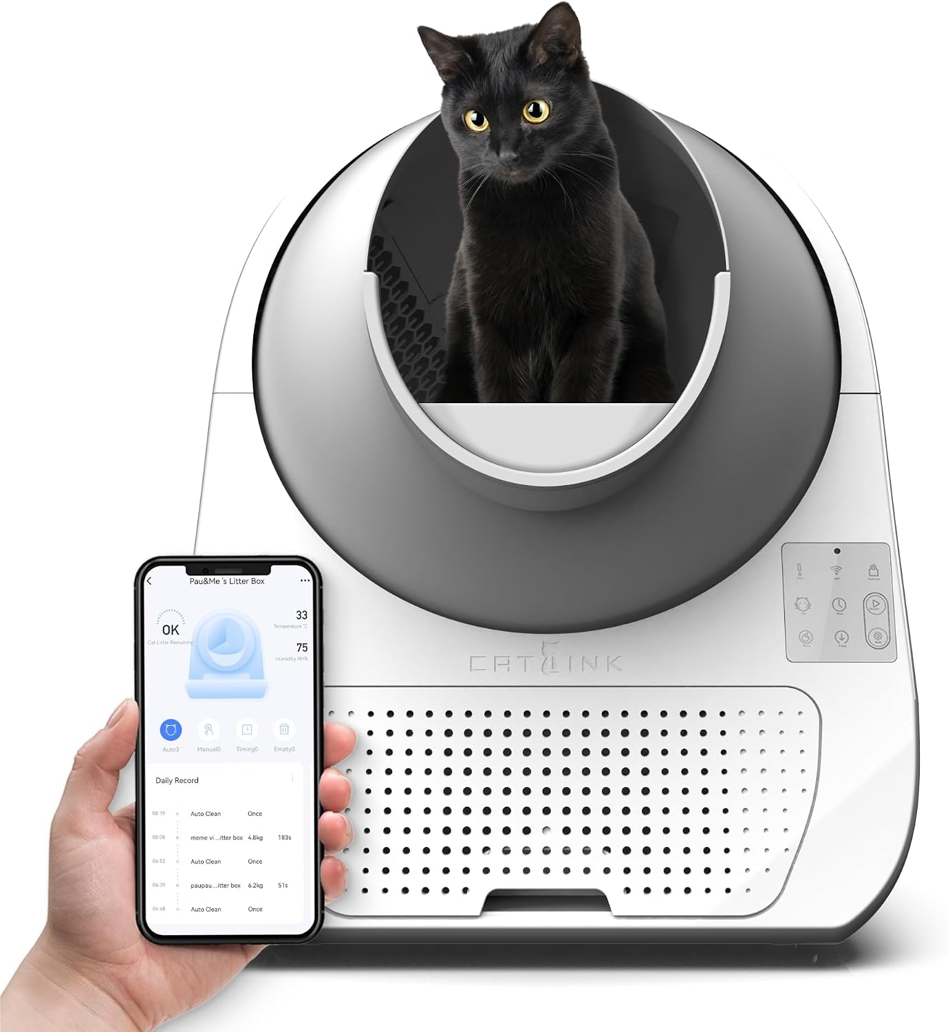 CATLINK Caja de arena autolimpiable (extra grande)