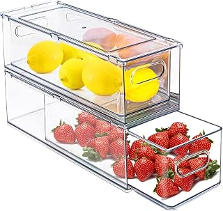 Stackable Pull-Out Drawer Bins
