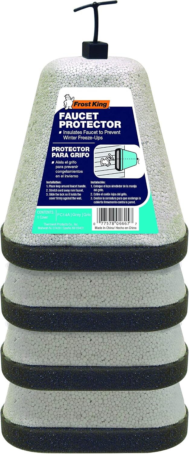 Frost King FC1 Outdoor Foam Faucet Cover, Oval (Pack of 4)