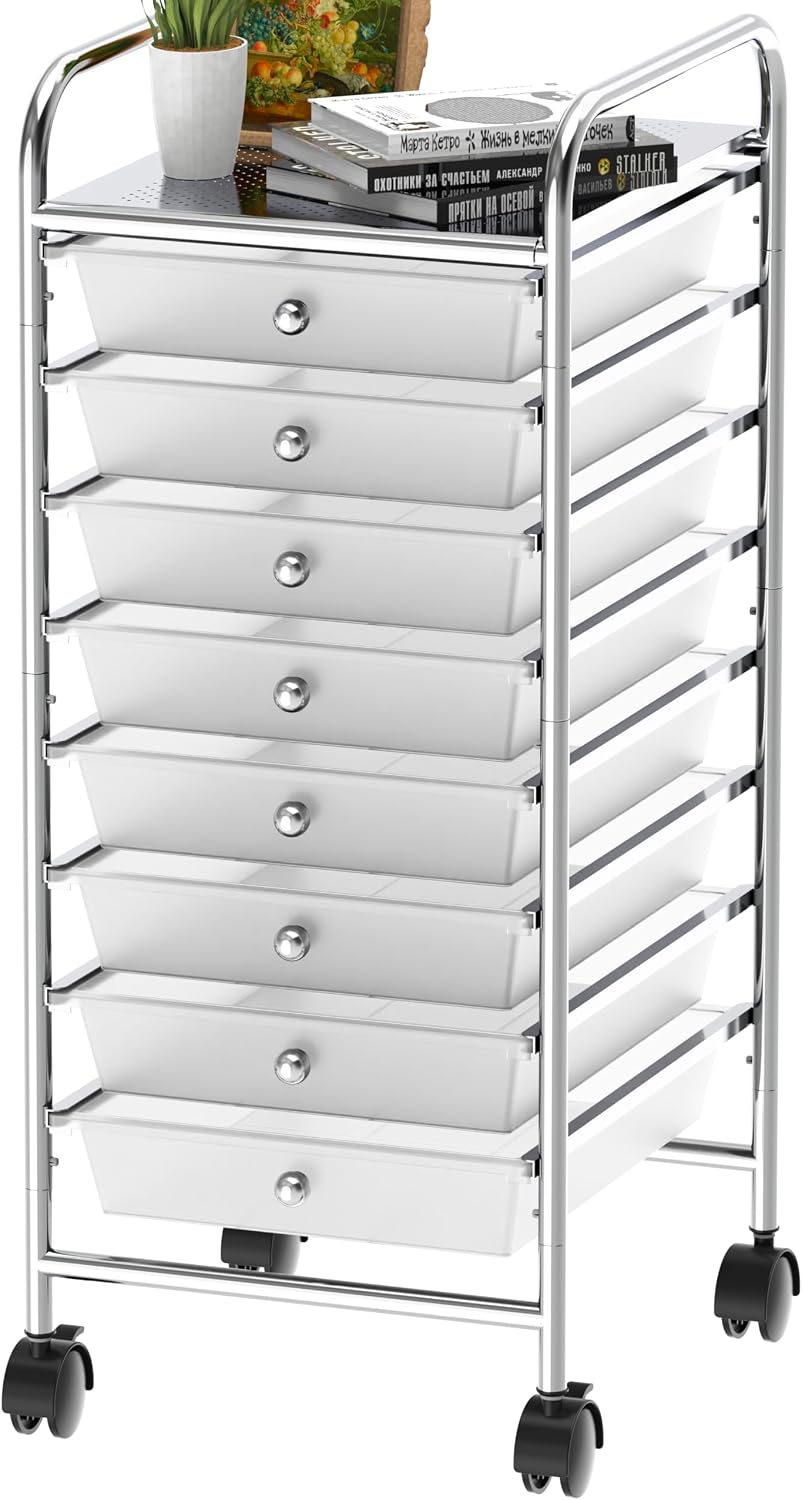 Simple Houseware Wagen mit 8 Schubladen