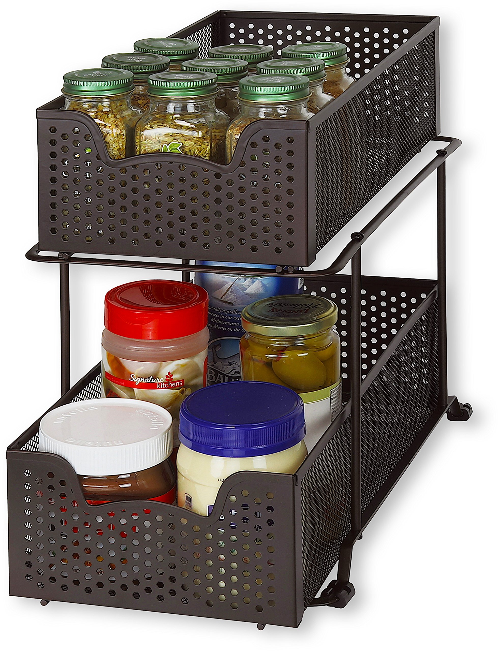 Simple Houseware 2-Tier Basket