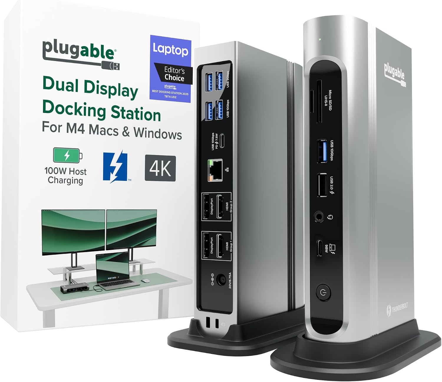 Plugable 16-in-1 Thunderbolt 4 Dock