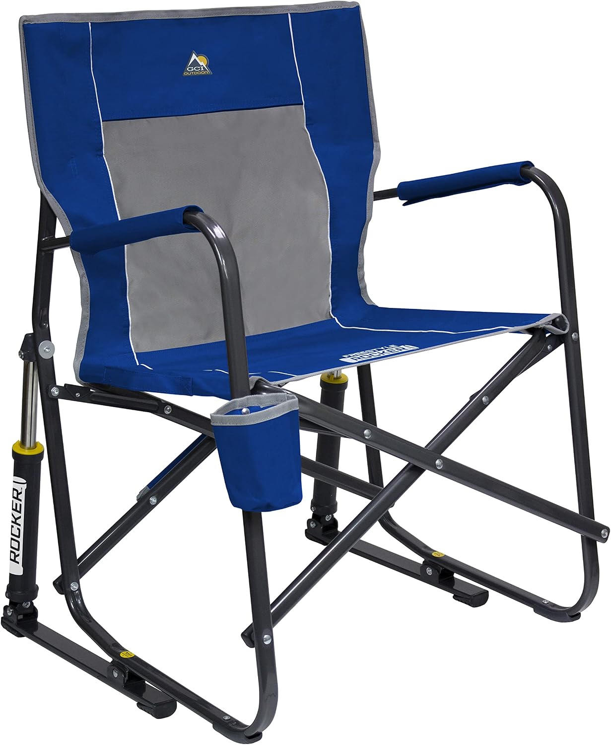 GCI Outdoor Freestyle Rocker Camping Chair, Royal Blue
