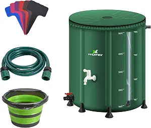 53-Gallon Reinforced Collapsible Rainwater Collection Barrel