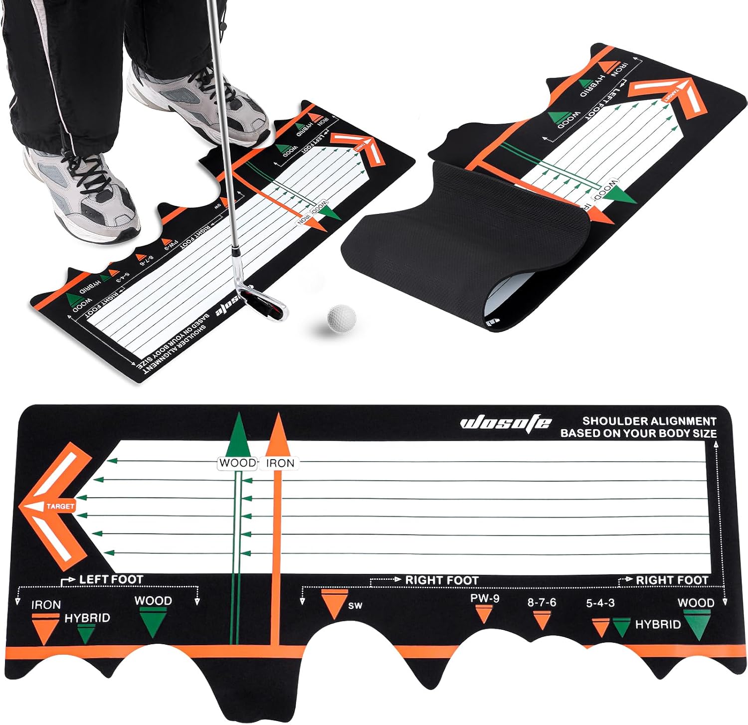 WinnerWhy Golf Stance Practice Mat