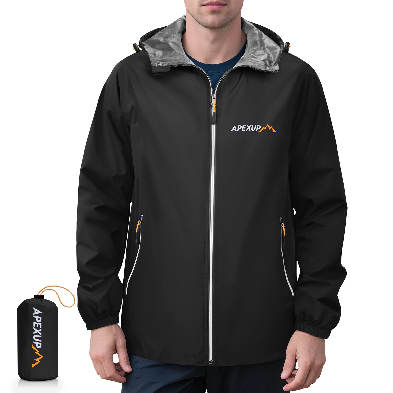 APEXUP Packable Rain Jacket