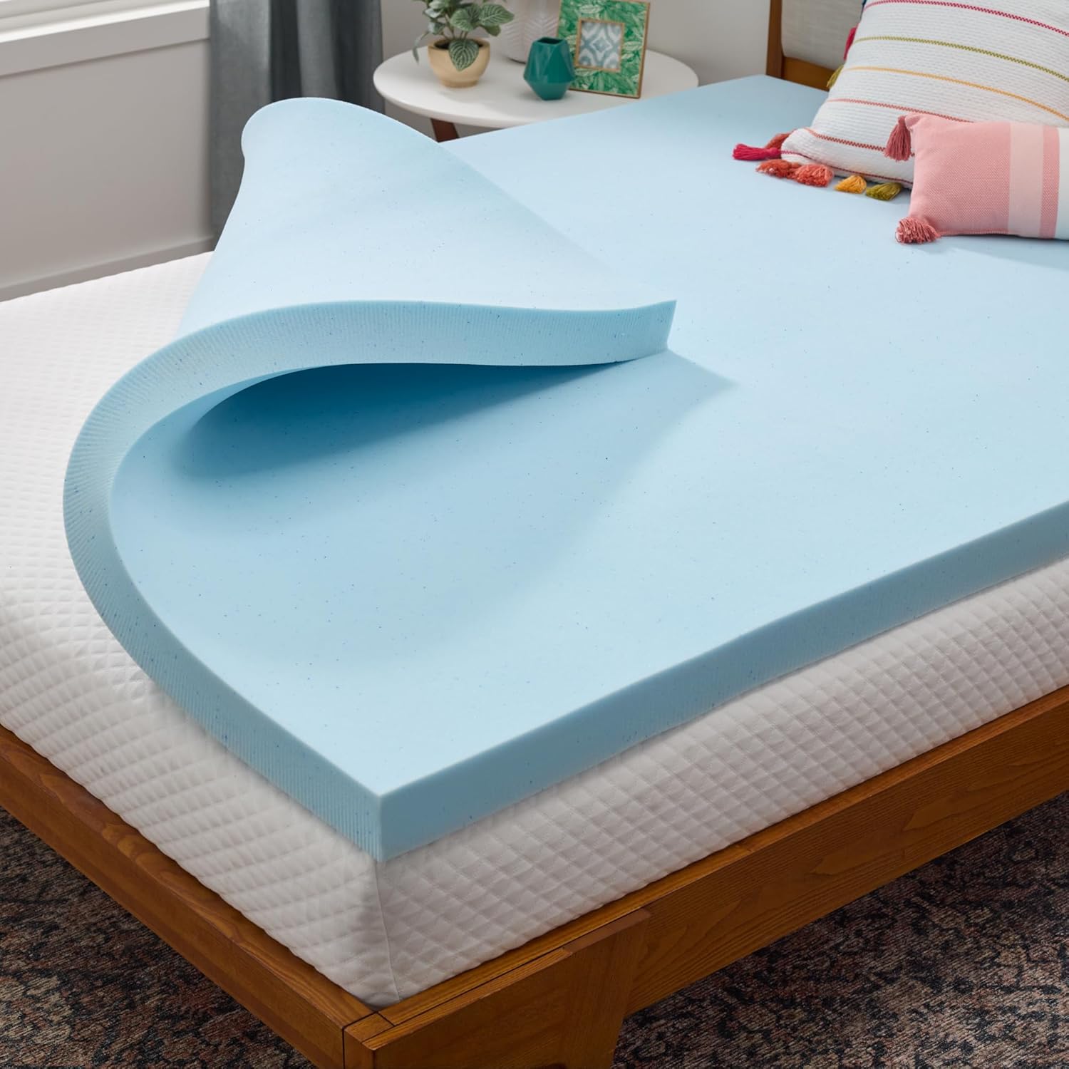 Linenspa 3 Inch Gel Infused Memory Foam Mattress Topper