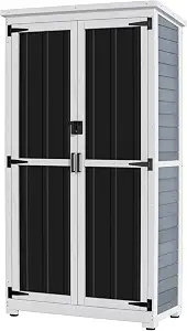 GDLF Wood and Metal Tool Cabinet