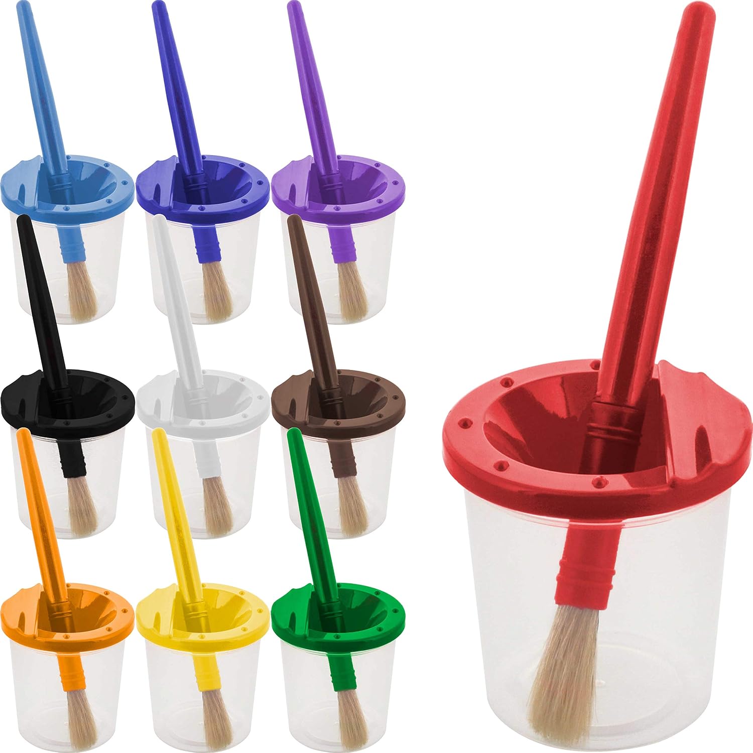 U.S. Art Supply No Spill Paint Cups