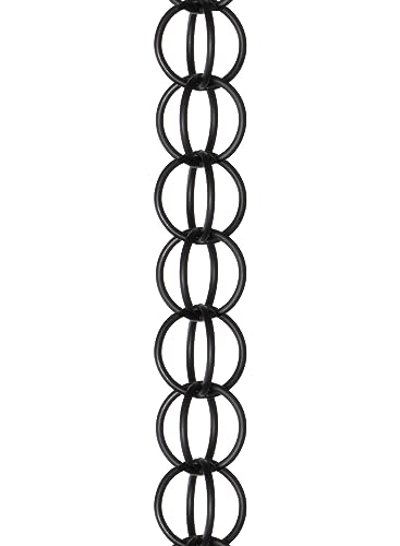 Monarch Black Ring Rain Chain