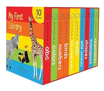 My First Library: Boxset of 10 Board Books for Kids