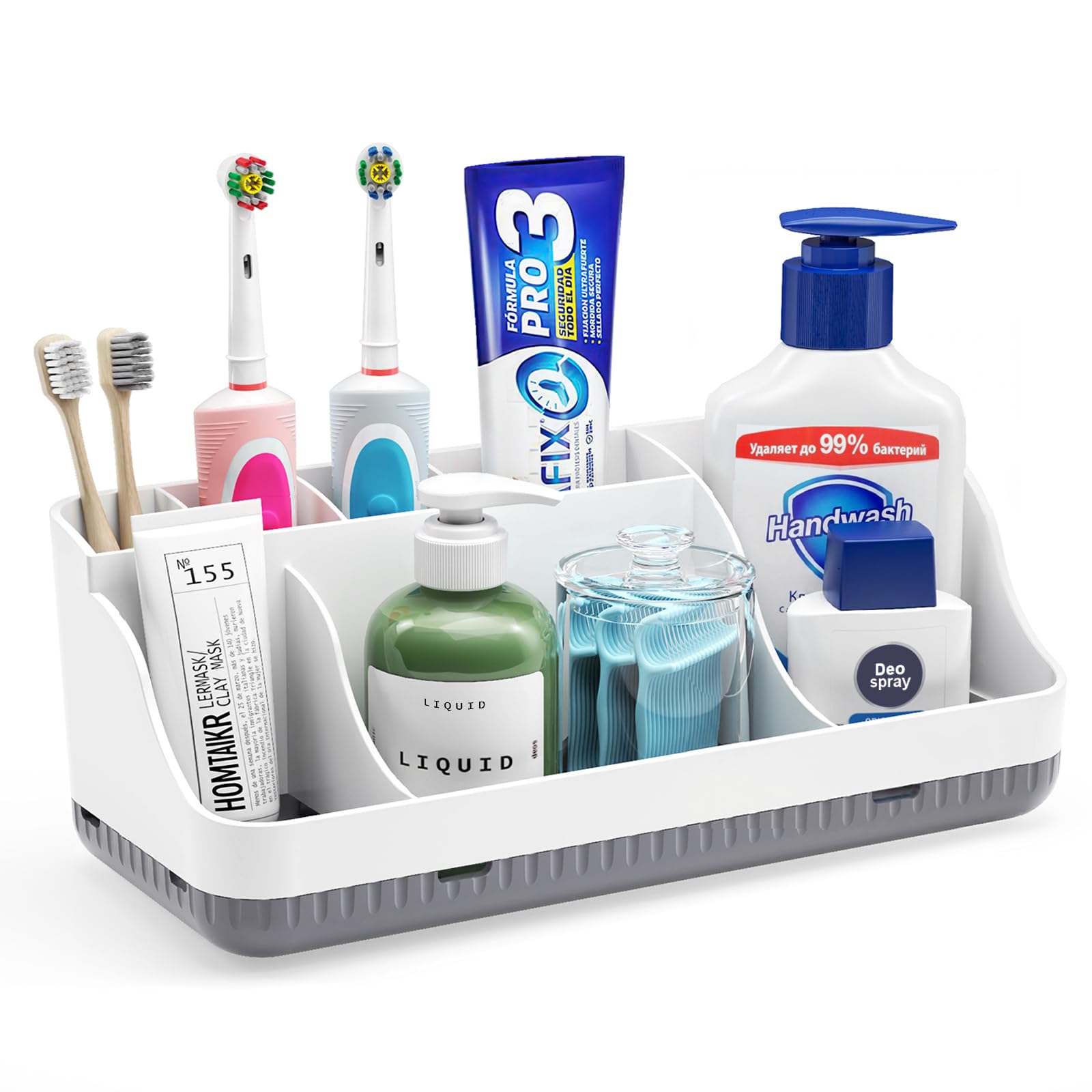 Homtalker 7-Slot Toothbrush Organizer