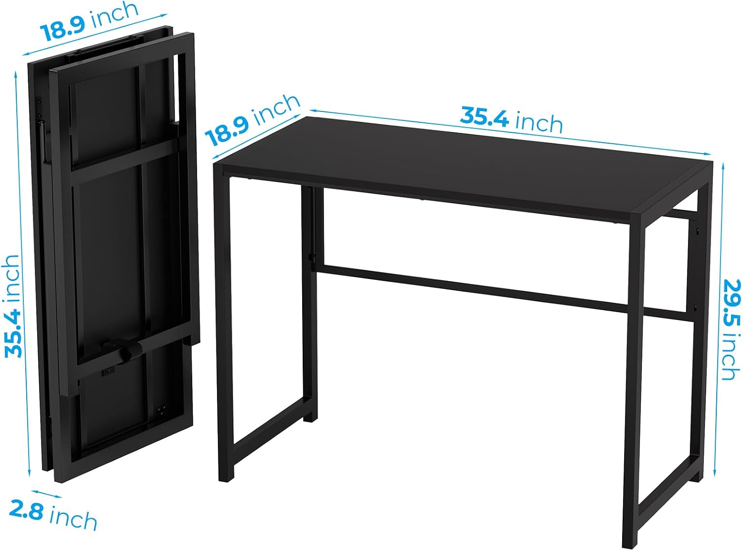GreenForest 35.4-inch Folding Desk