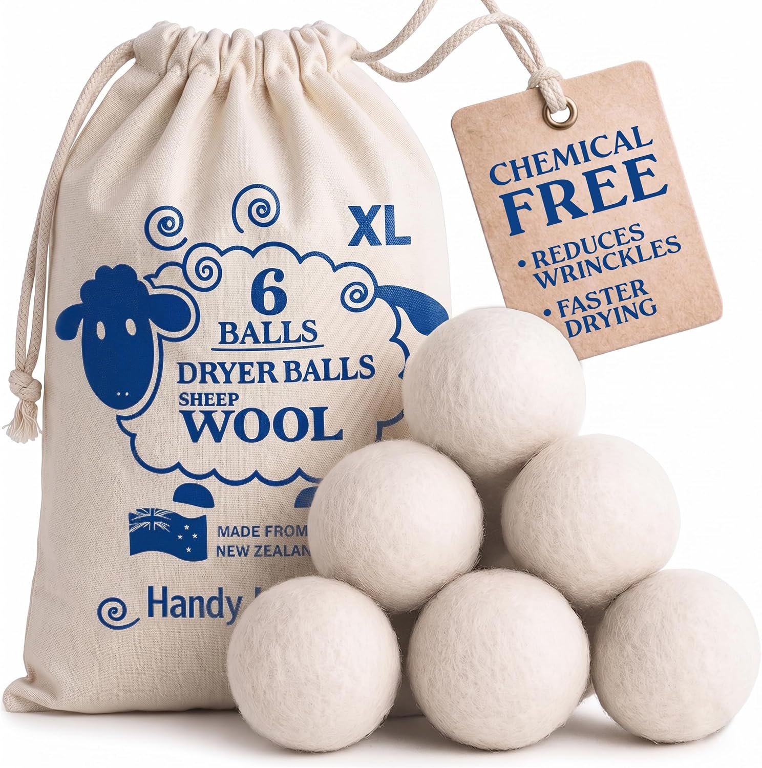 Handy Laundry Wool Dryer Balls