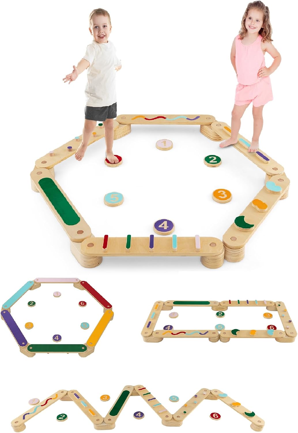 INFANS Balance Beam and Stones Set