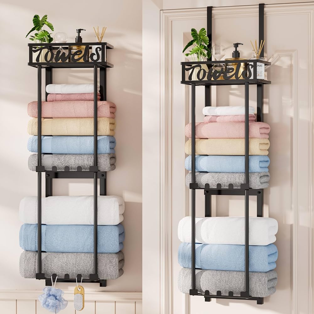 HapiRm 3-Tier Towel Organizer