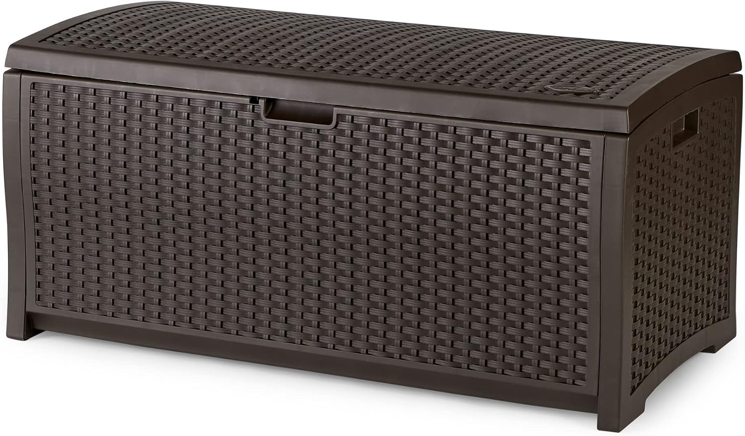 Suncast 73 Gallon Resin Wicker Deck Box