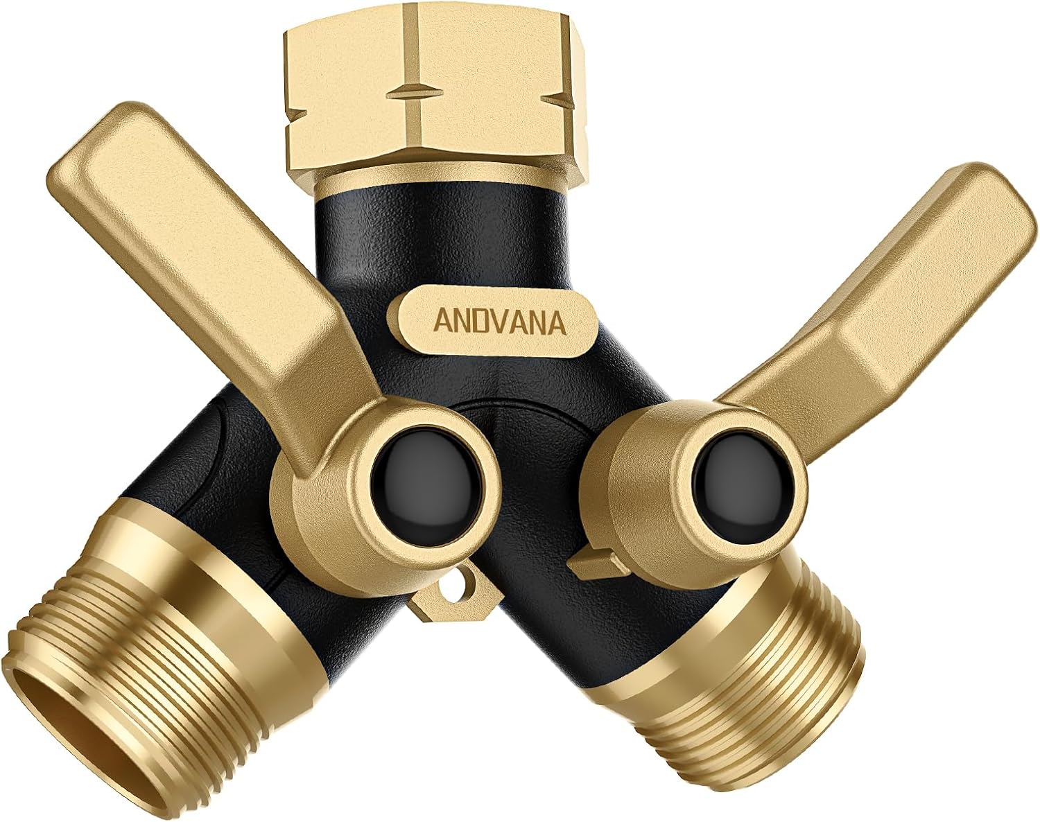 Heavy Duty Full Metal Body 2 Way Hose Splitter