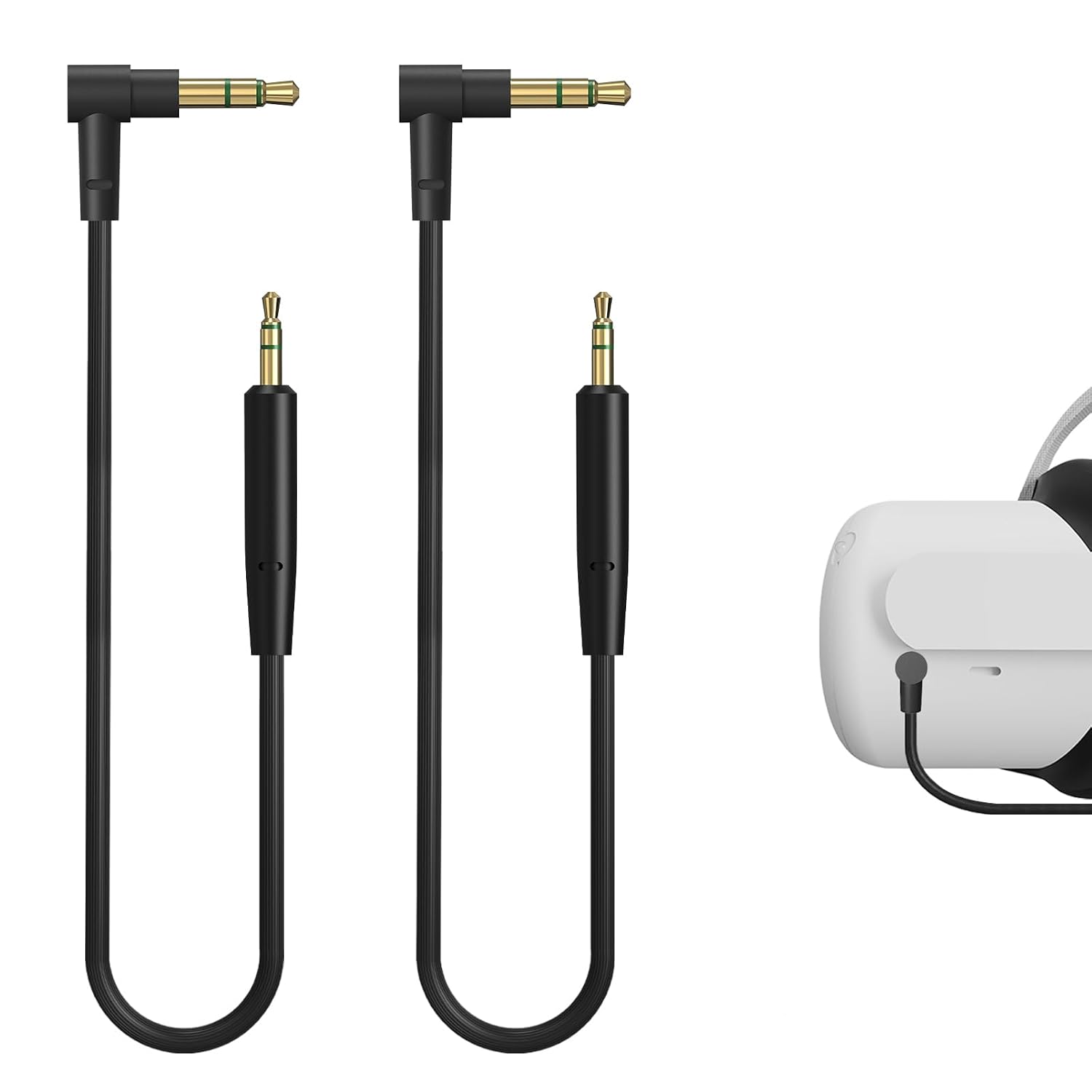 Cable corto VR GEEKRIA de 3,5 a 2,5 mm (pack de 2)