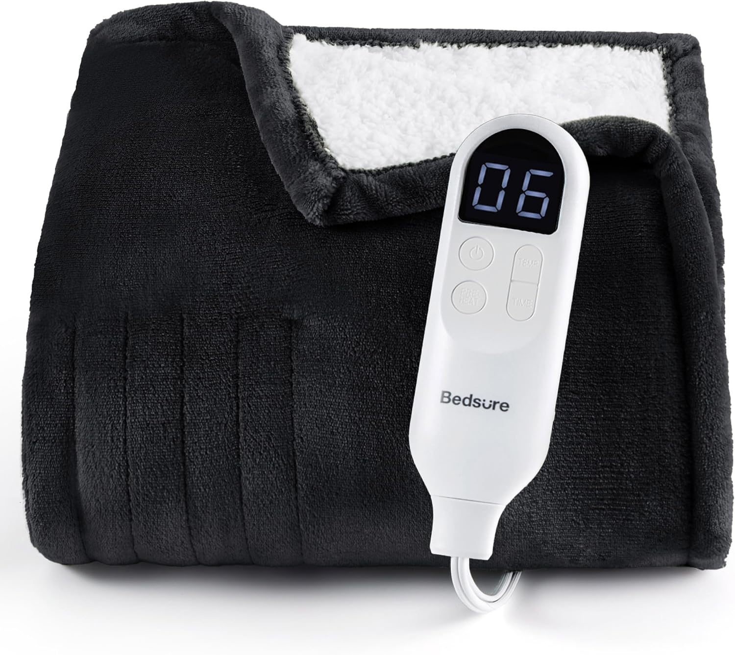 Bedsure Flannel Sherpa Throw