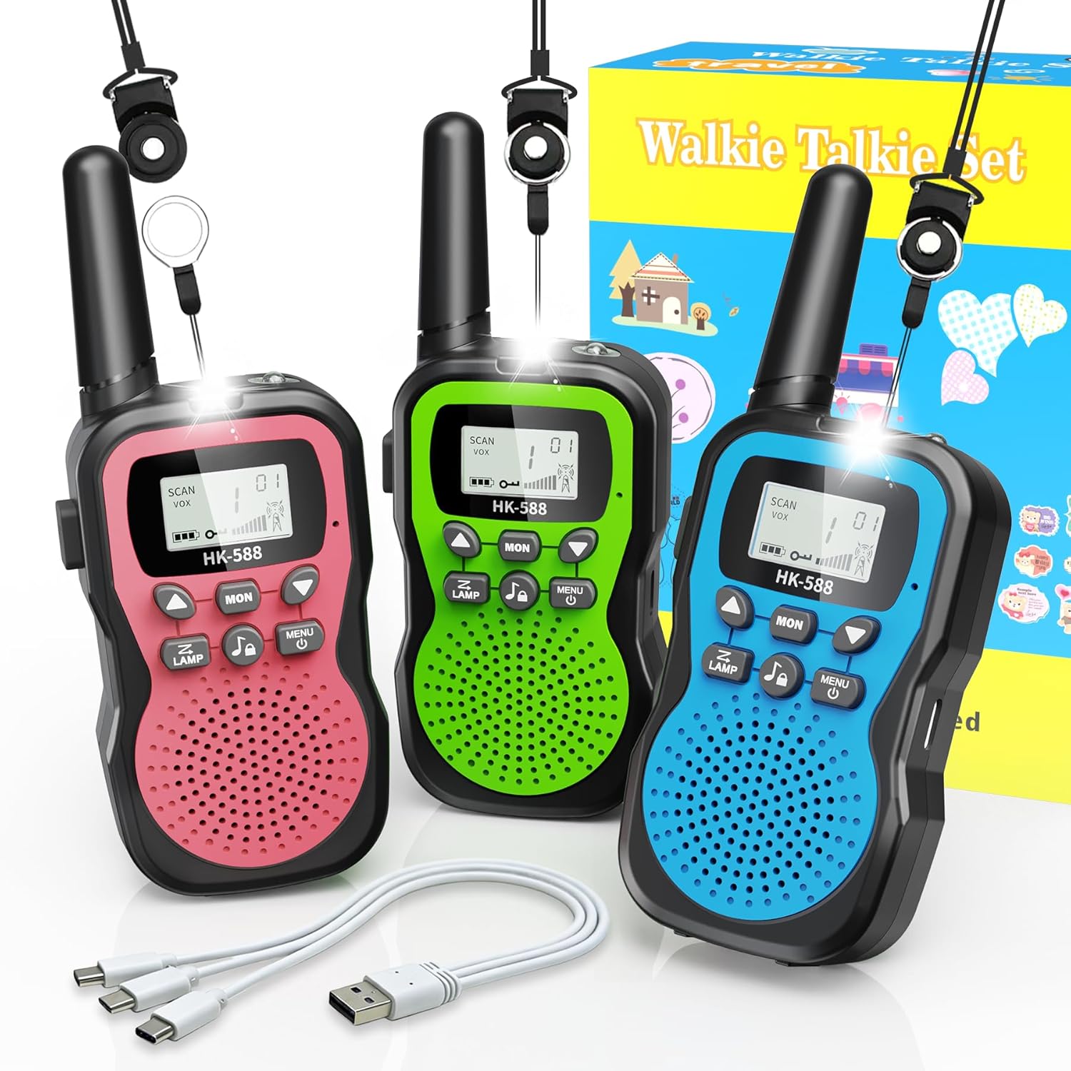 WITPAW Kinder-Funkgeräte, 3er-Set