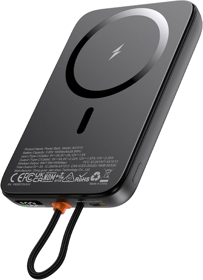 AsperX Magnetic Power Bank 10000mAh