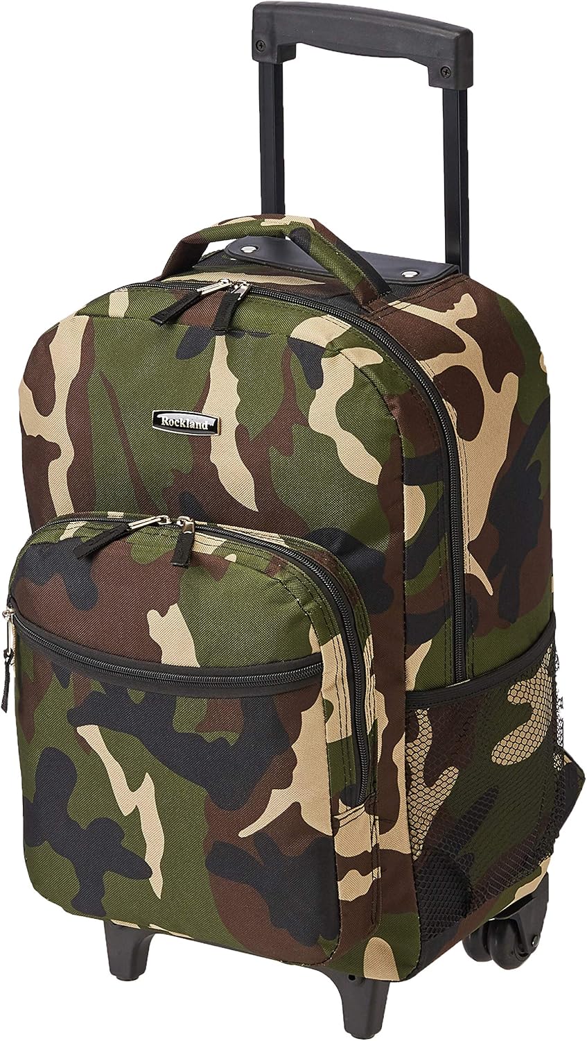 Rockland Double Handle 17-inch Rolling Backpack
