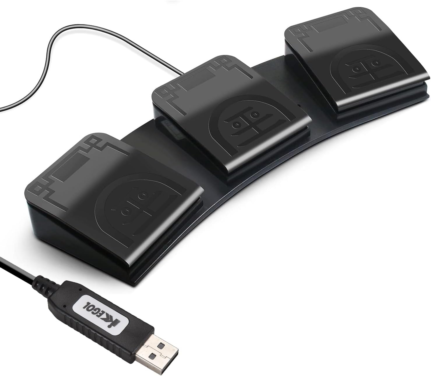 iKKEGOL Triple Mechanical Foot Pedal