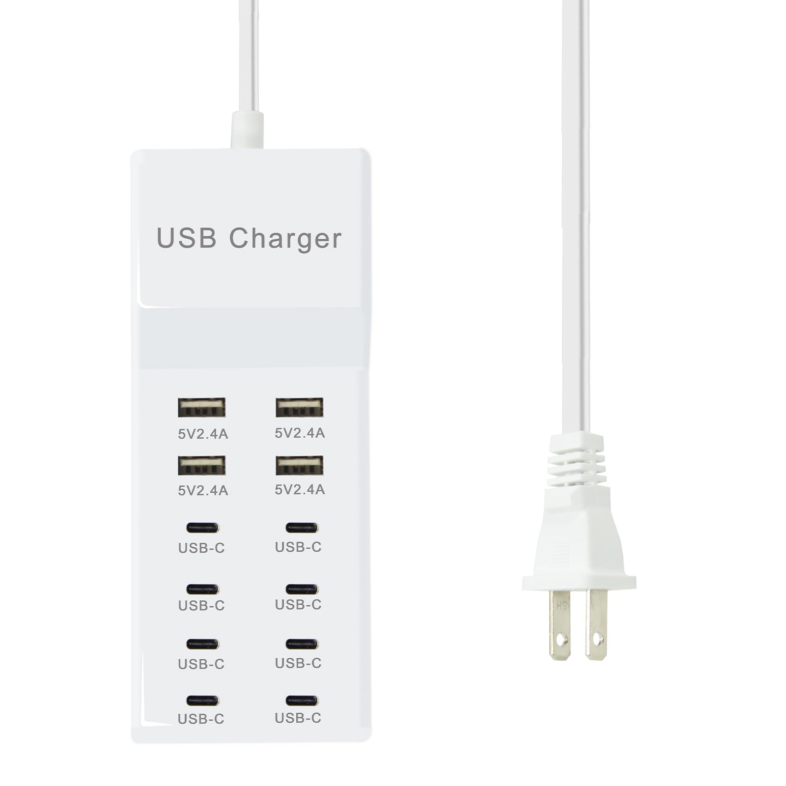 12-Port USB-C Power Strip