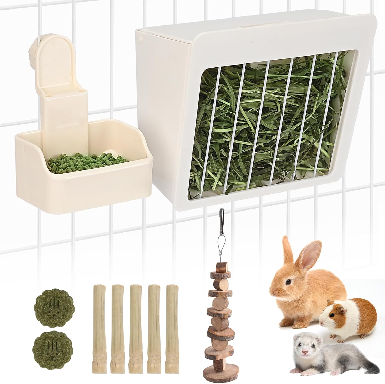 RUBYHOME Adjustable Hay Feeder