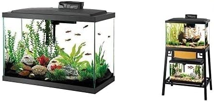 Kit d'aquarium pour débutant Aqueon avec éclairage LED (75 L, format haut)