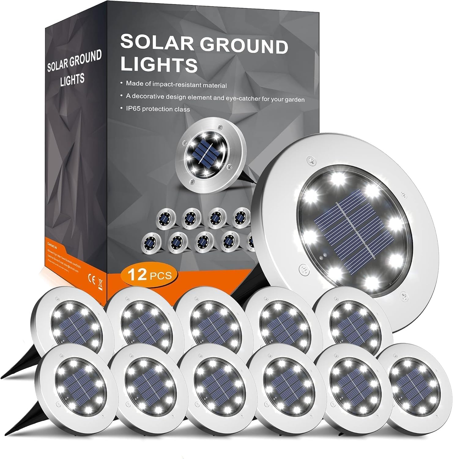 INCX 12-Pack Solar Ground Lights