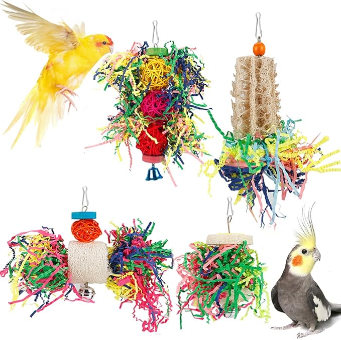 Los mejores juguetes de forrajeo para aves en 2026