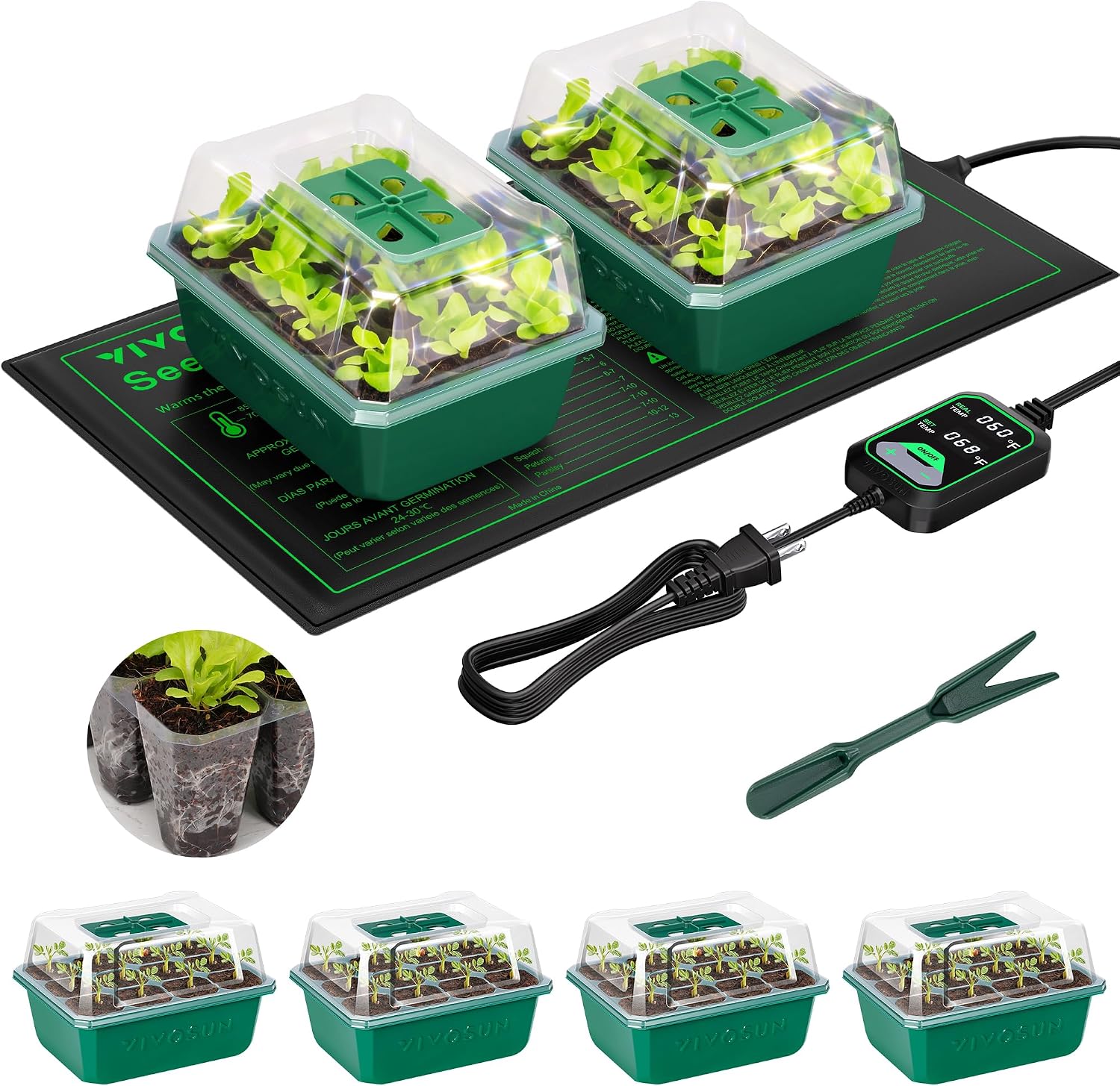 VIVOSUN 72-Cell Heated Kit