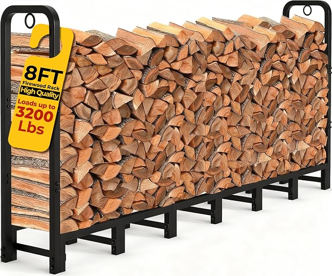 Amagabeli 8-Foot Log Rack