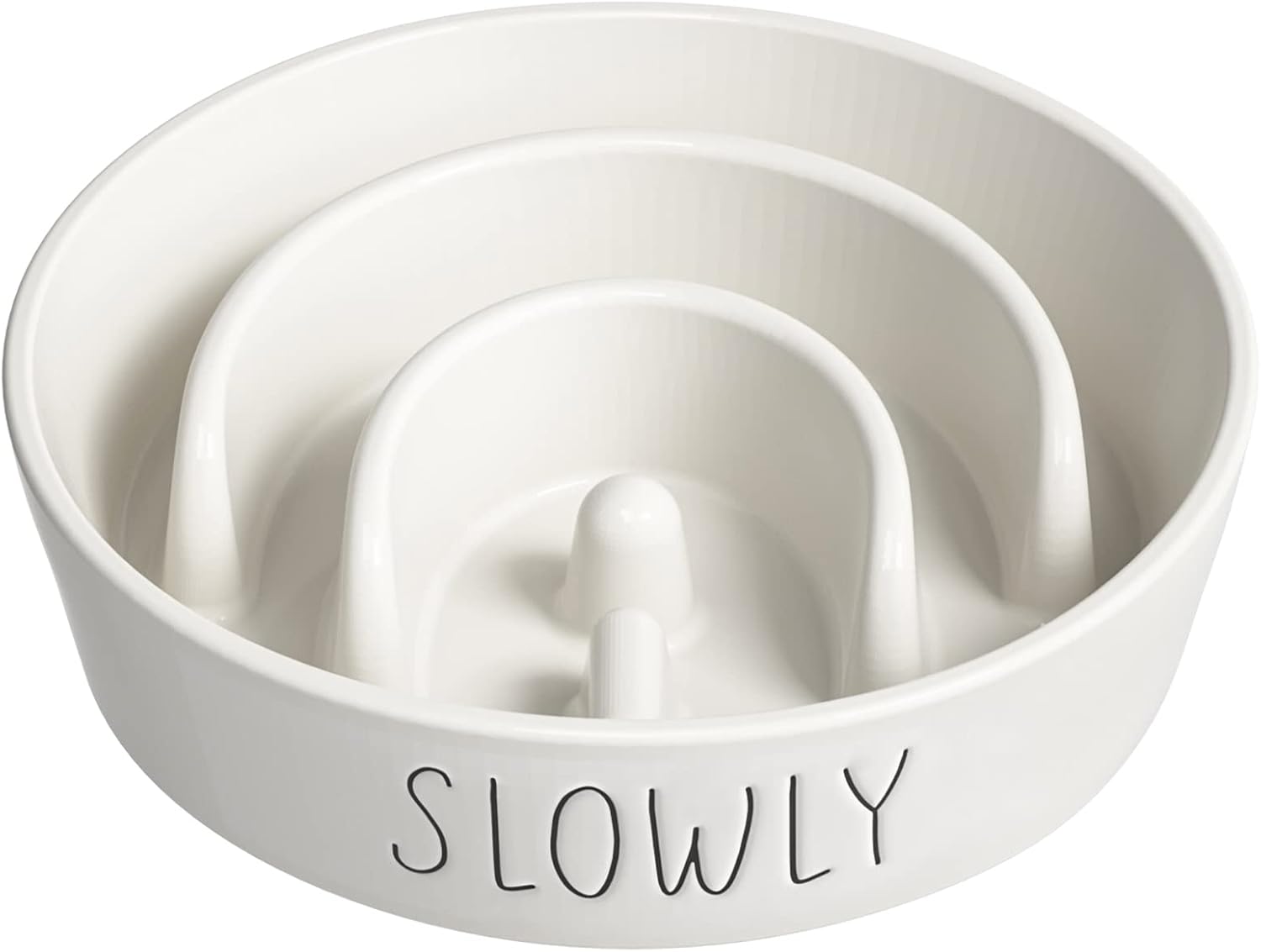 LE TAUCI PET Ceramic Slow Feeder Dog Bowl