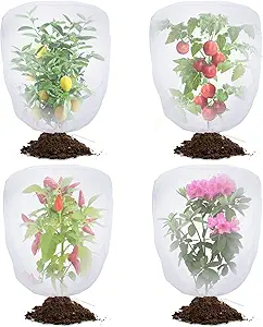 LCHUANG Drawstring Plant Net Covers