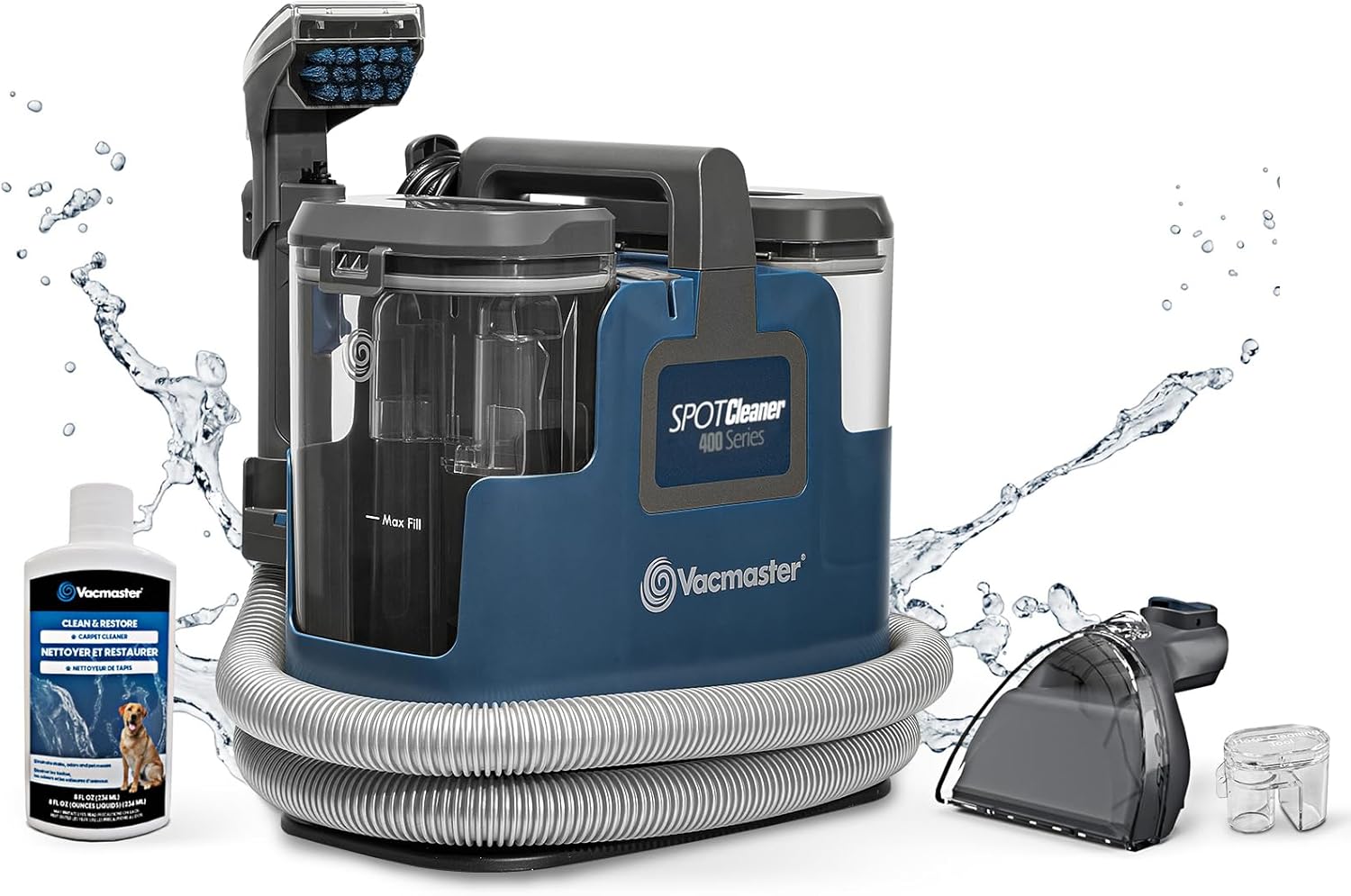 Vacmaster 400 Series Portable Carpet & Upholstery Spot Cleaner Machine, SCB301
