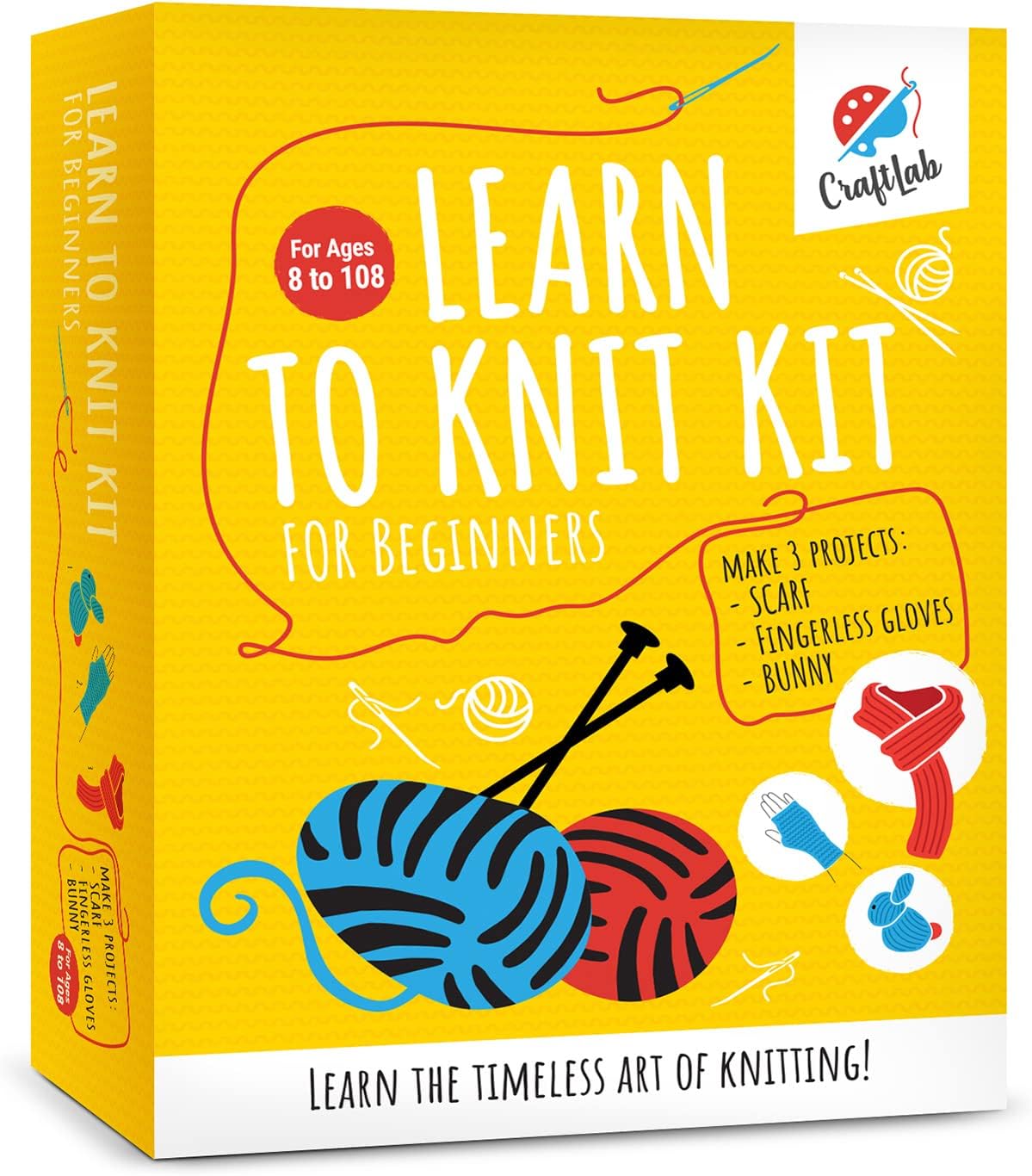 CraftLab Beginner Knitting Kit