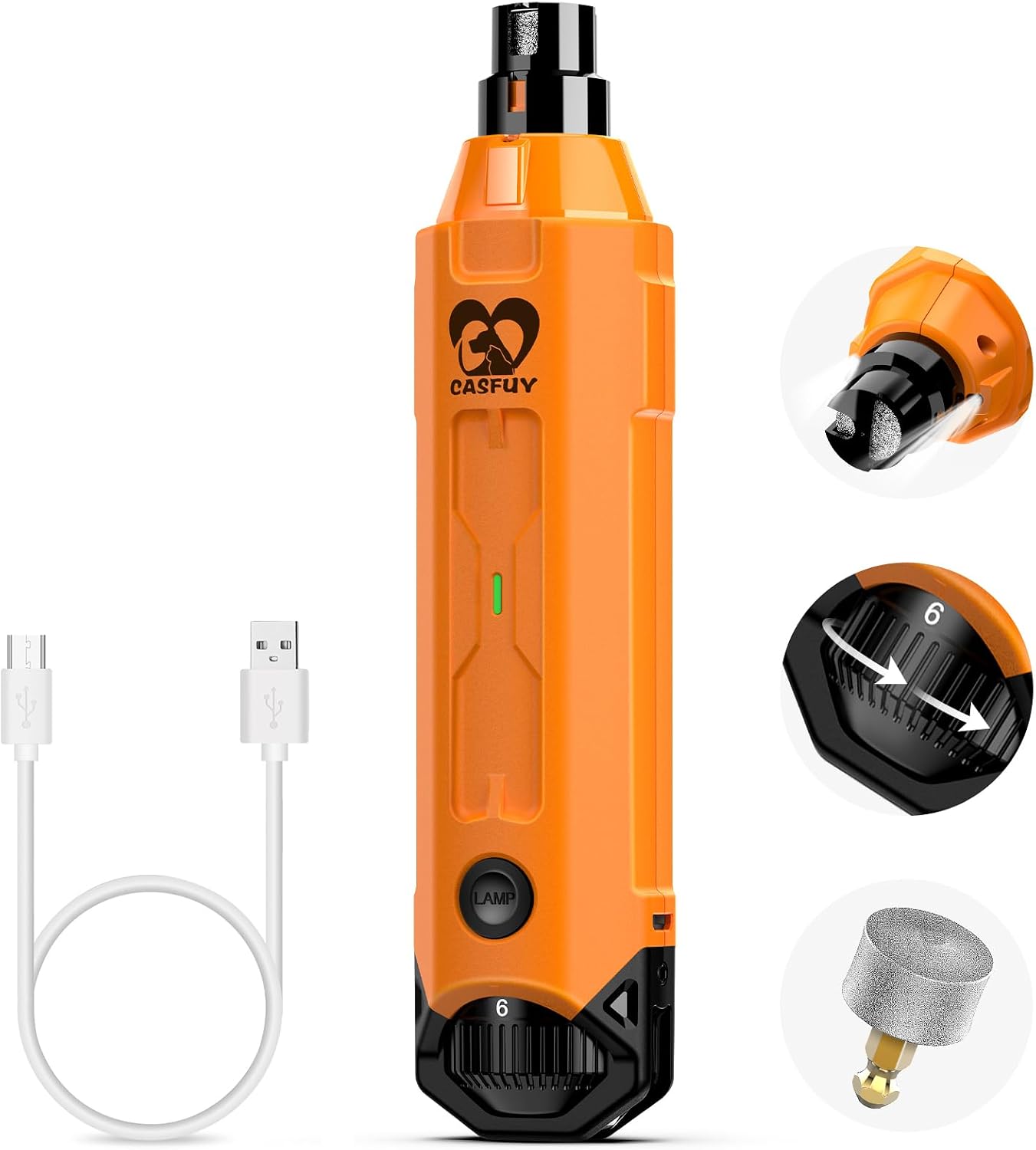 Casfuy 6-Speed Nail Grinder
