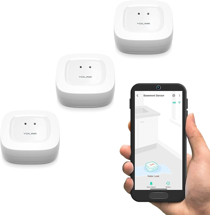 YoLink Leak Sensor 1 3-Pack