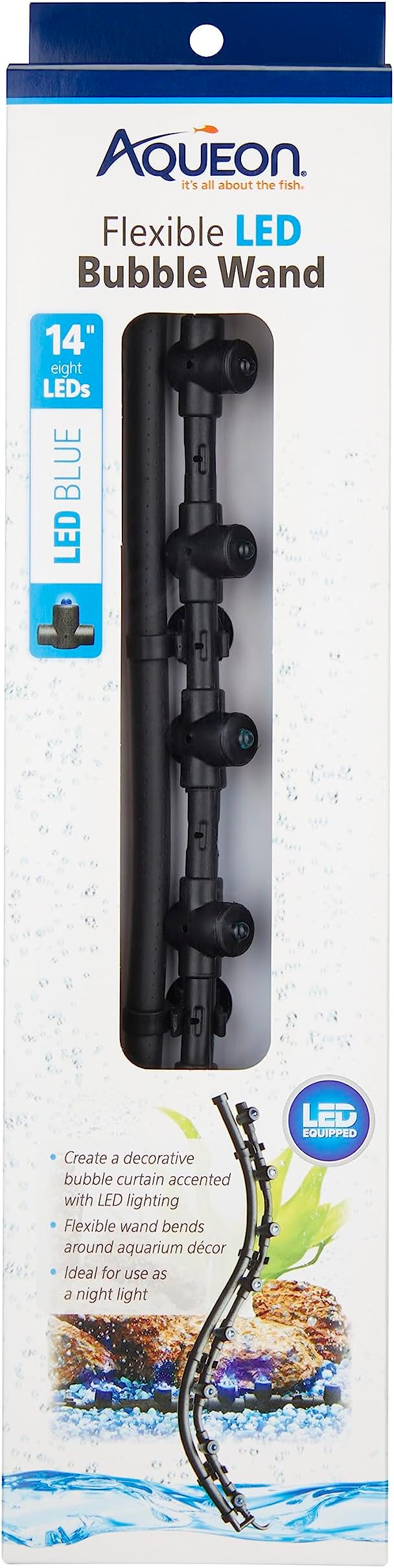 Aqueon baguette LED bleue 14 pouces
