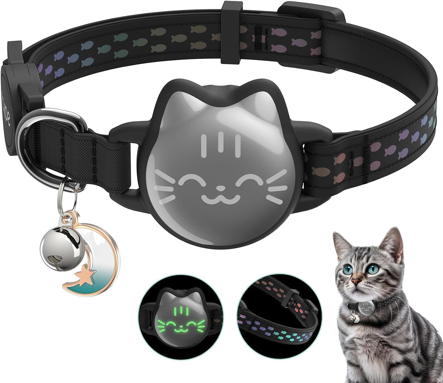 Collar AirTag reflectante typecase