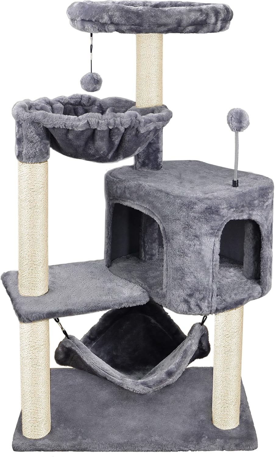 YUNIQUE Cat Tree with Condo and Hammock