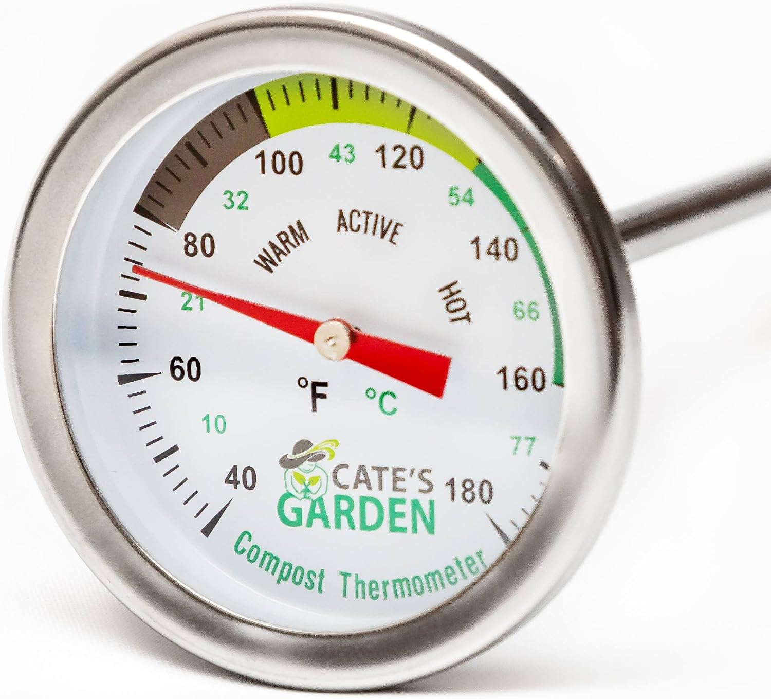Cate's Garden 20-Inch Compost Thermometer