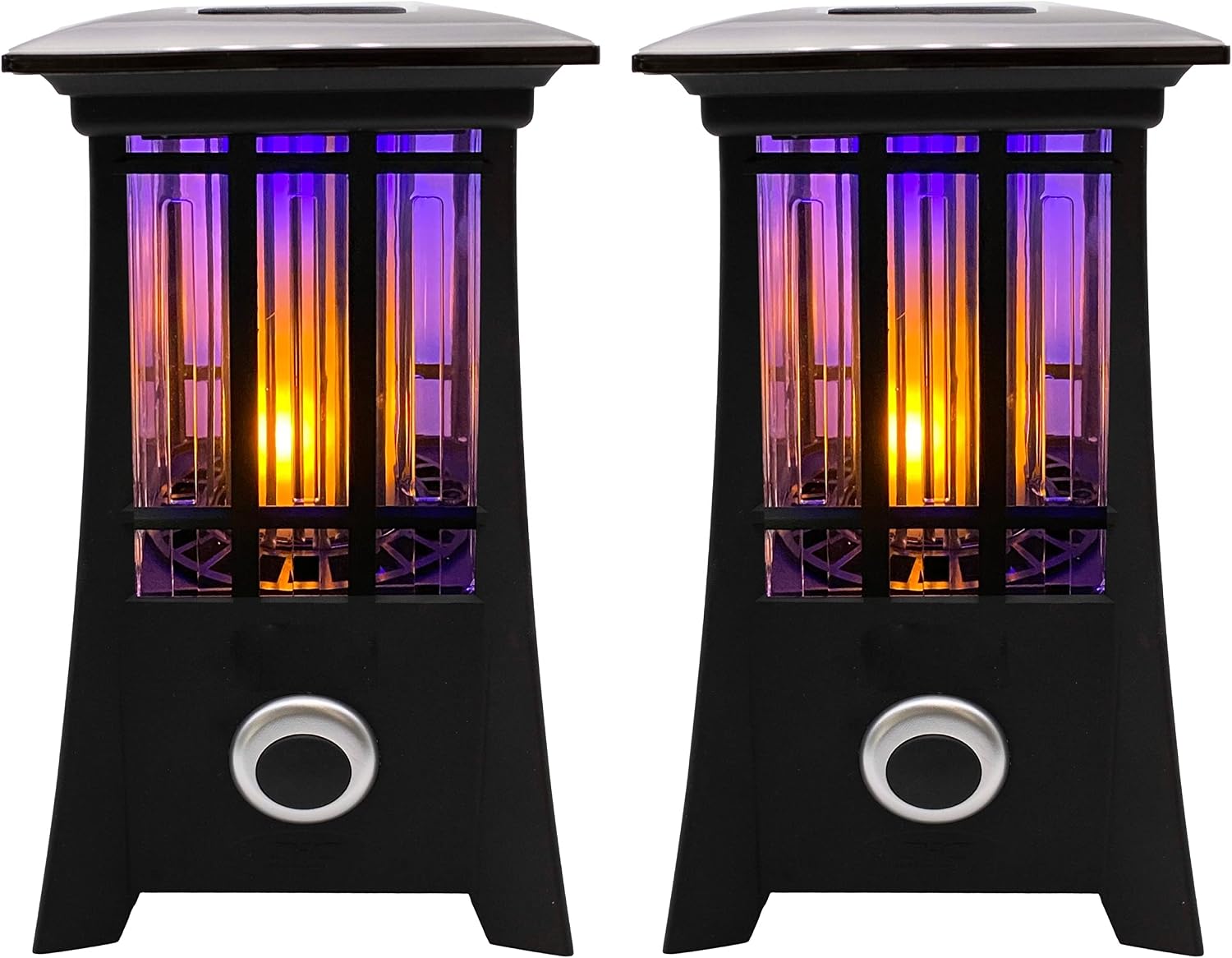 PIC Solar Bug Zapper Lantern, 2-Pack