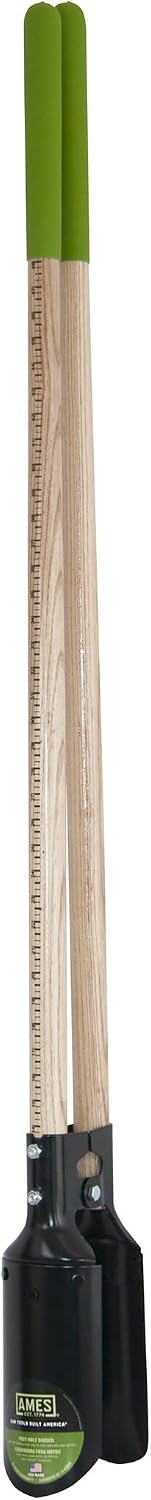 AMES 2701600 Post Hole Digger with Hardwood Measurement Handle, 58-Inch