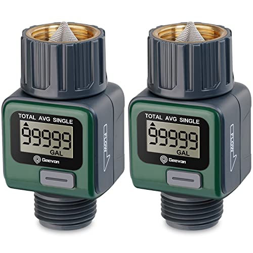 Geevon two-pack hose flow meter
